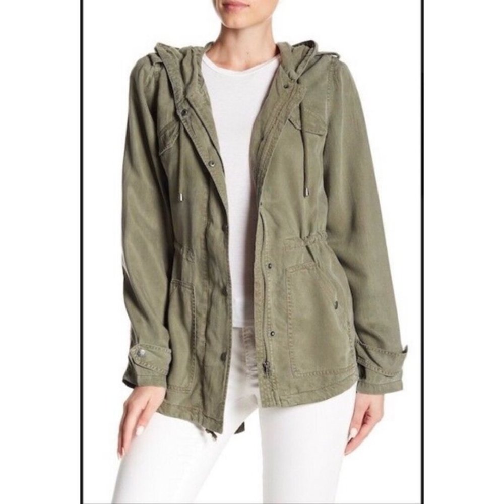 Max Jeans olive utility jacket